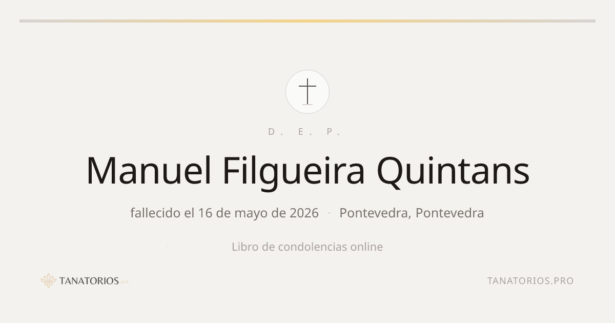Memorial de Manuel Filgueira Quintans
