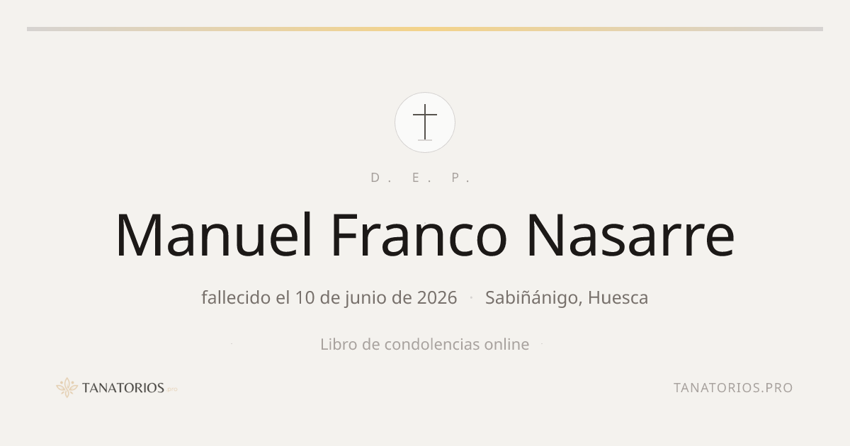 Memorial de Manuel Franco Nasarre