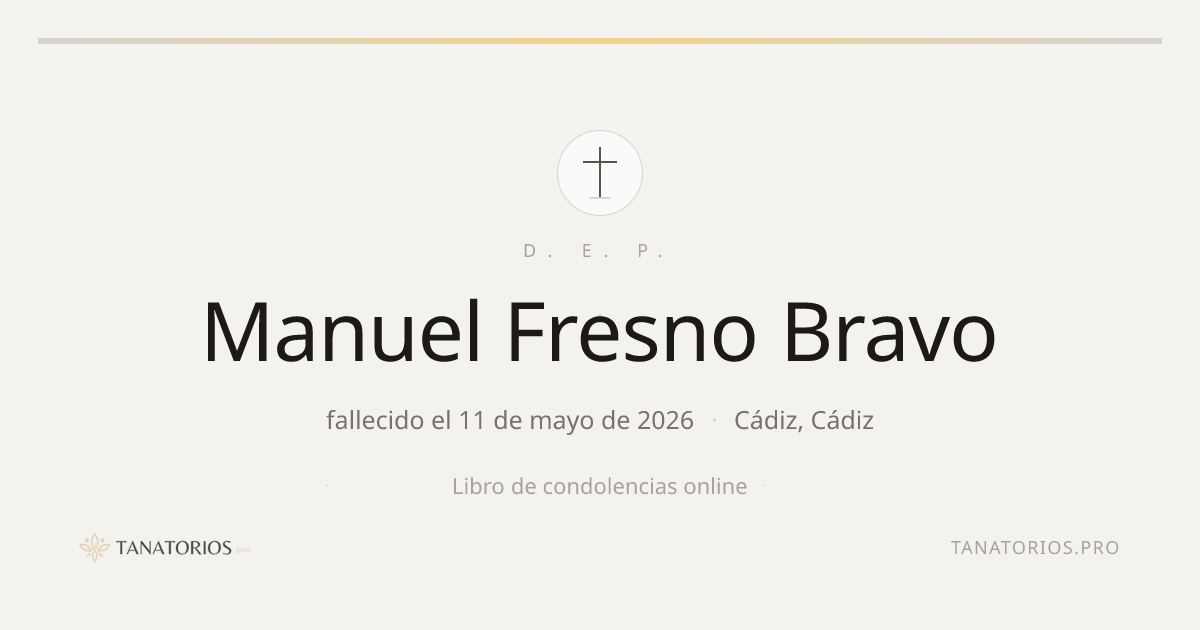 Memorial de Manuel Fresno Bravo