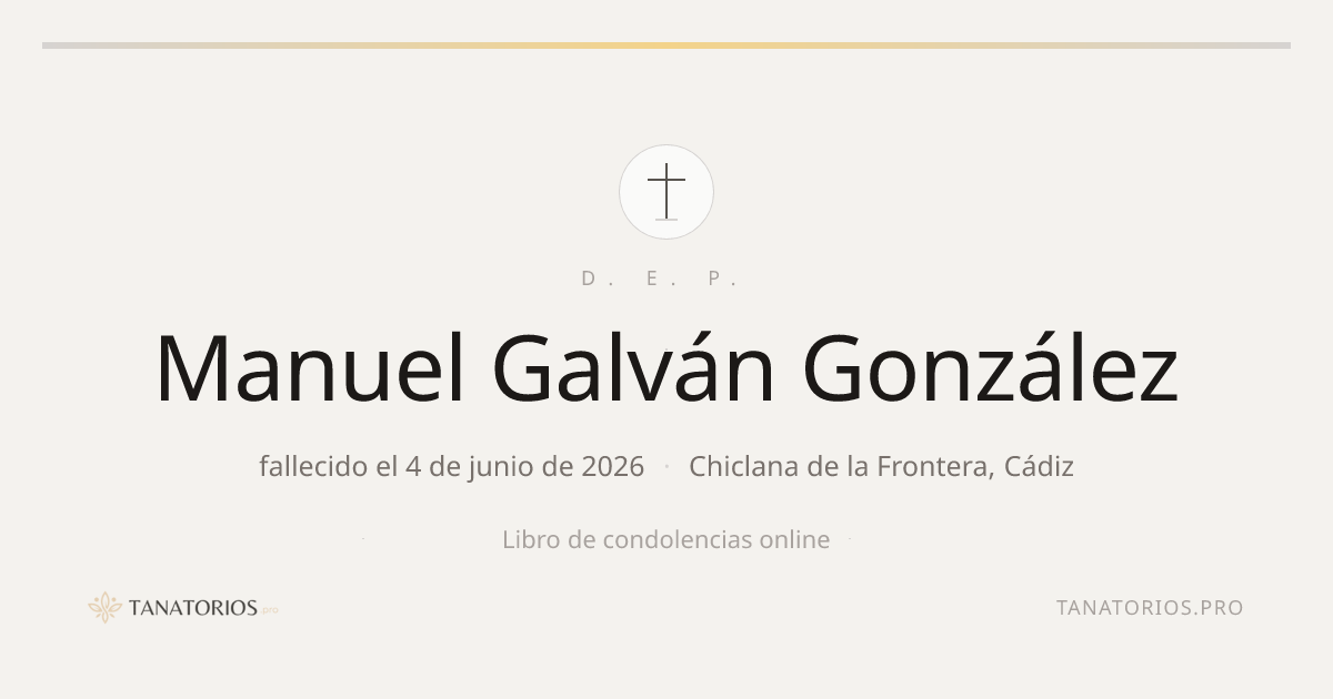 Memorial de Manuel Galván González