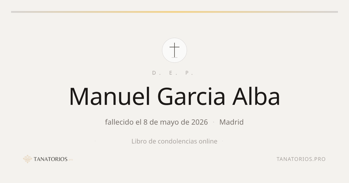 Memorial de Manuel Garcia Alba