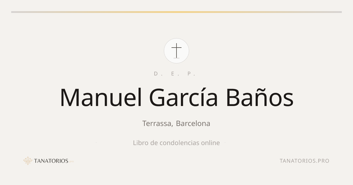 Memorial de Manuel García Baños