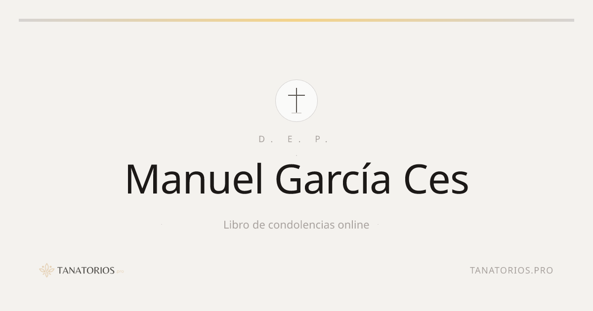 Memorial de Manuel García Ces