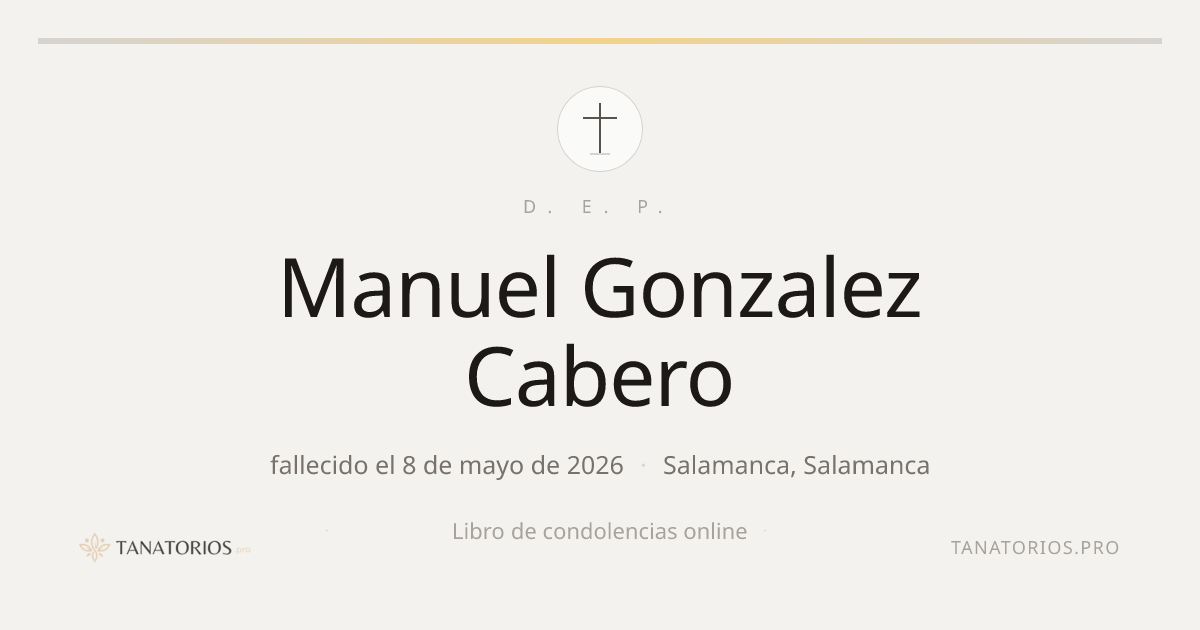 Memorial de Manuel Gonzalez Cabero