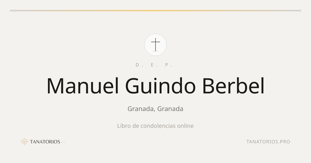 Memorial de Manuel Guindo Berbel