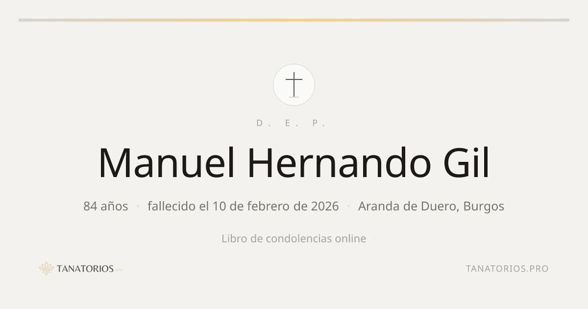 Memorial de Manuel Hernando Gil