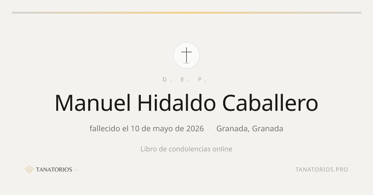 Memorial de Manuel Hidaldo Caballero