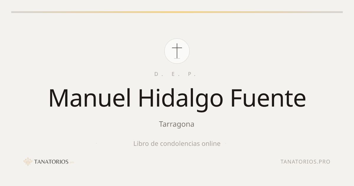 Memorial de Manuel Hidalgo Fuente