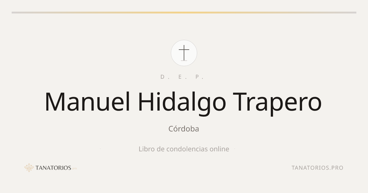 Memorial de Manuel Hidalgo Trapero
