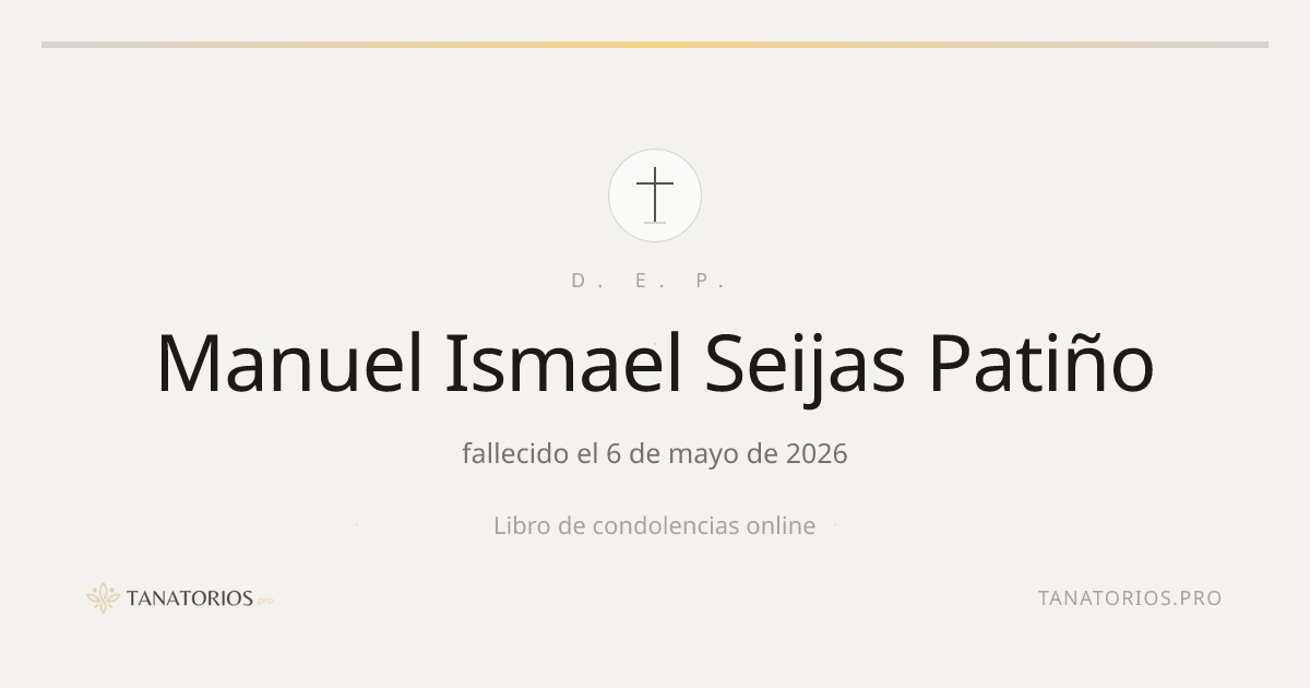 Memorial de Manuel Ismael Seijas Patiño