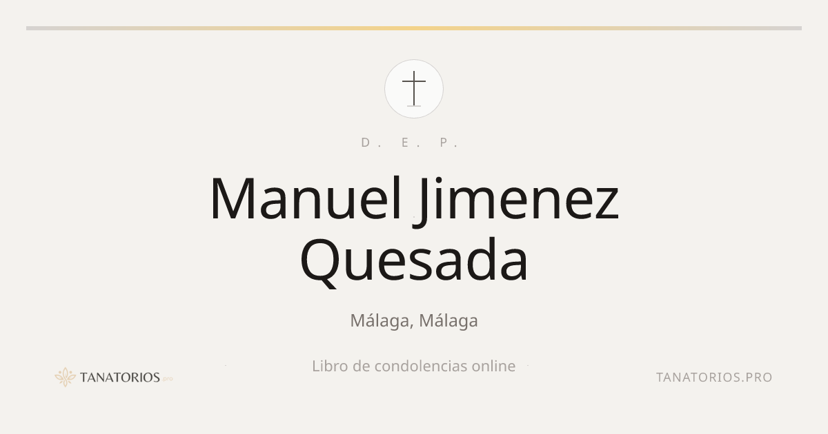 Memorial de Manuel Jimenez Quesada