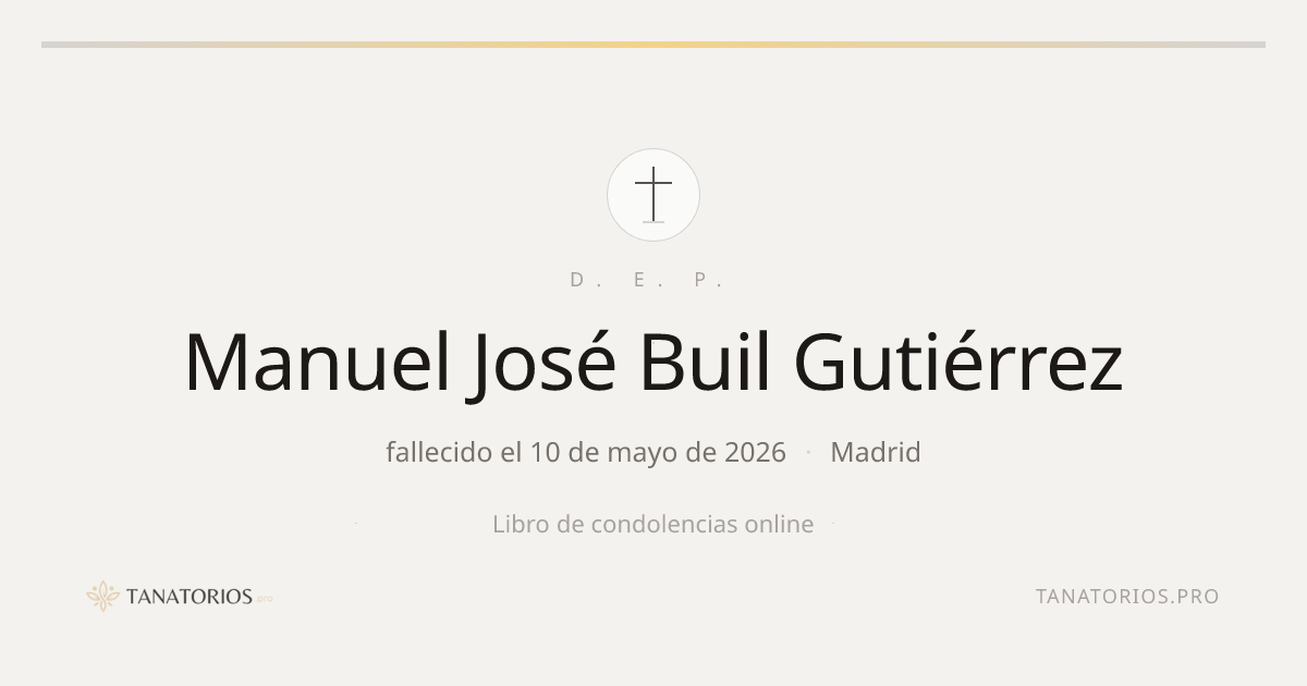 Memorial de Manuel José Buil Gutiérrez