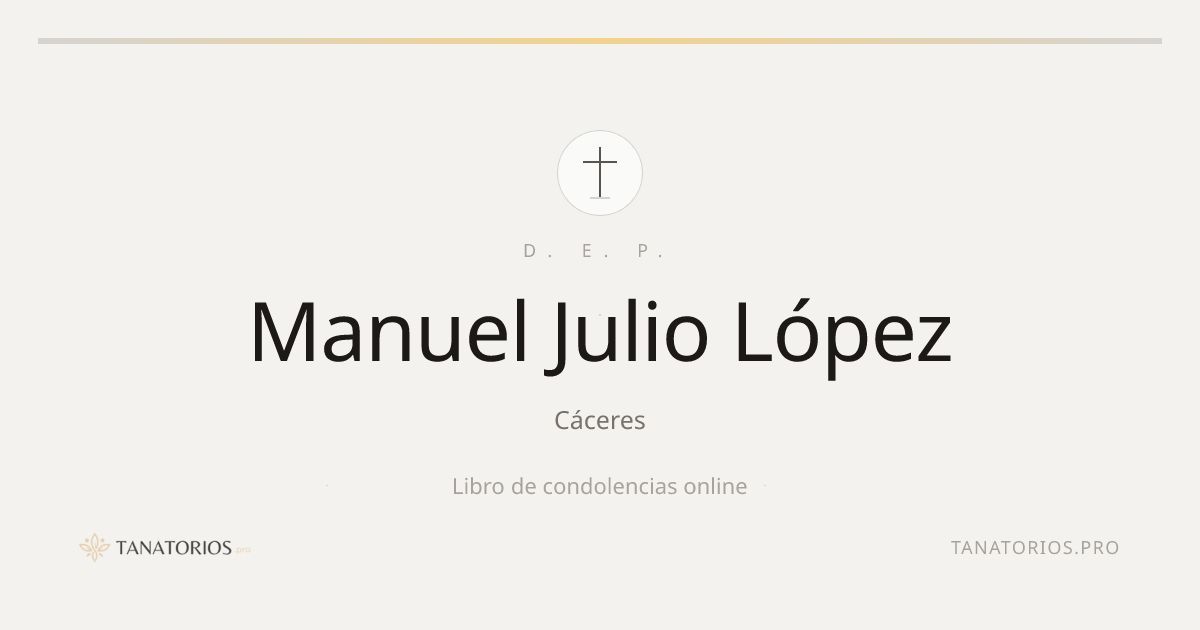 Memorial de Manuel Julio López