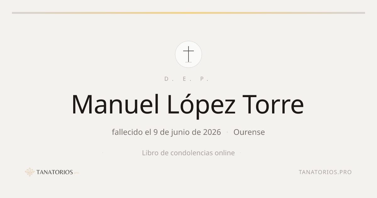 Memorial de Manuel López Torre
