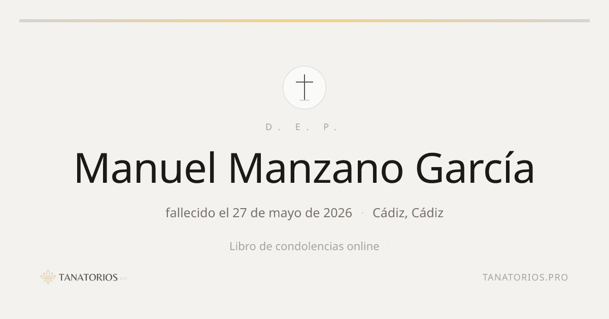 Memorial de Manuel Manzano García