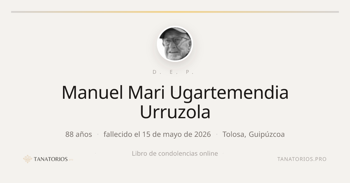 Memorial de Manuel Mari Ugartemendia Urruzola