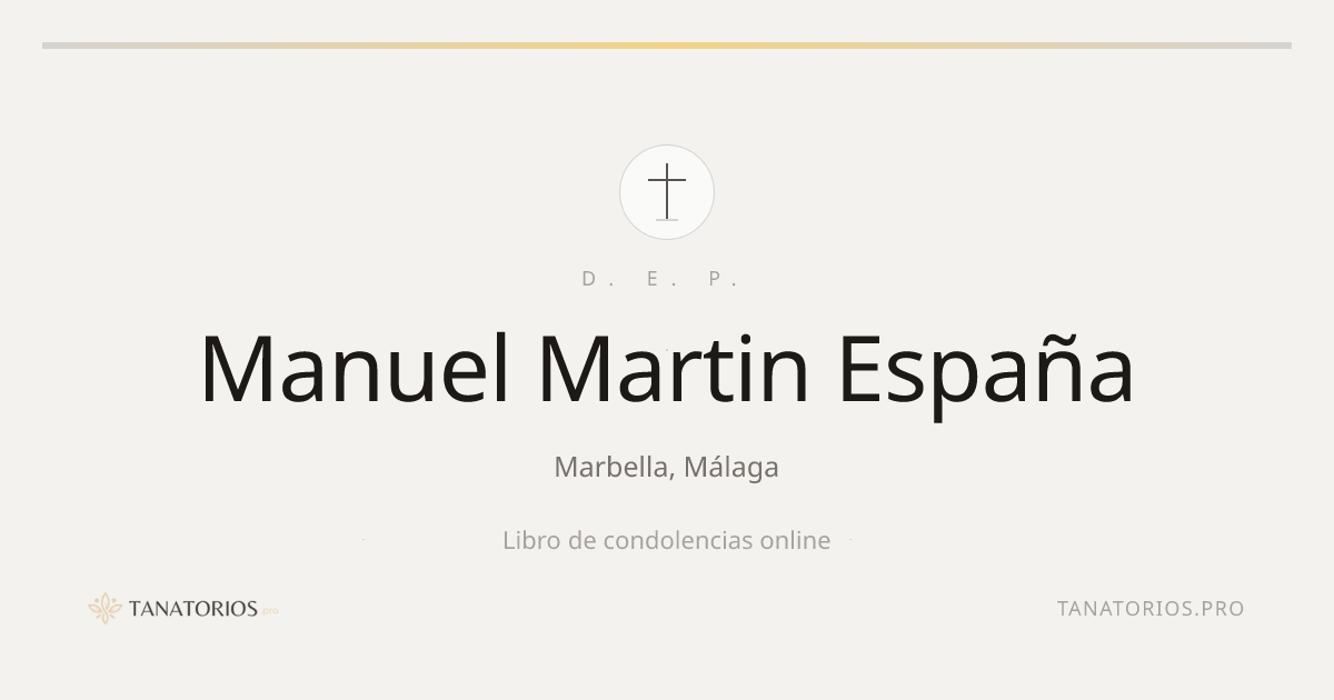 Memorial de Manuel Martin España
