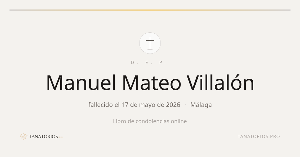 Memorial de Manuel Mateo Villalón