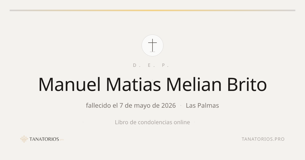 Memorial de Manuel Matias Melian Brito