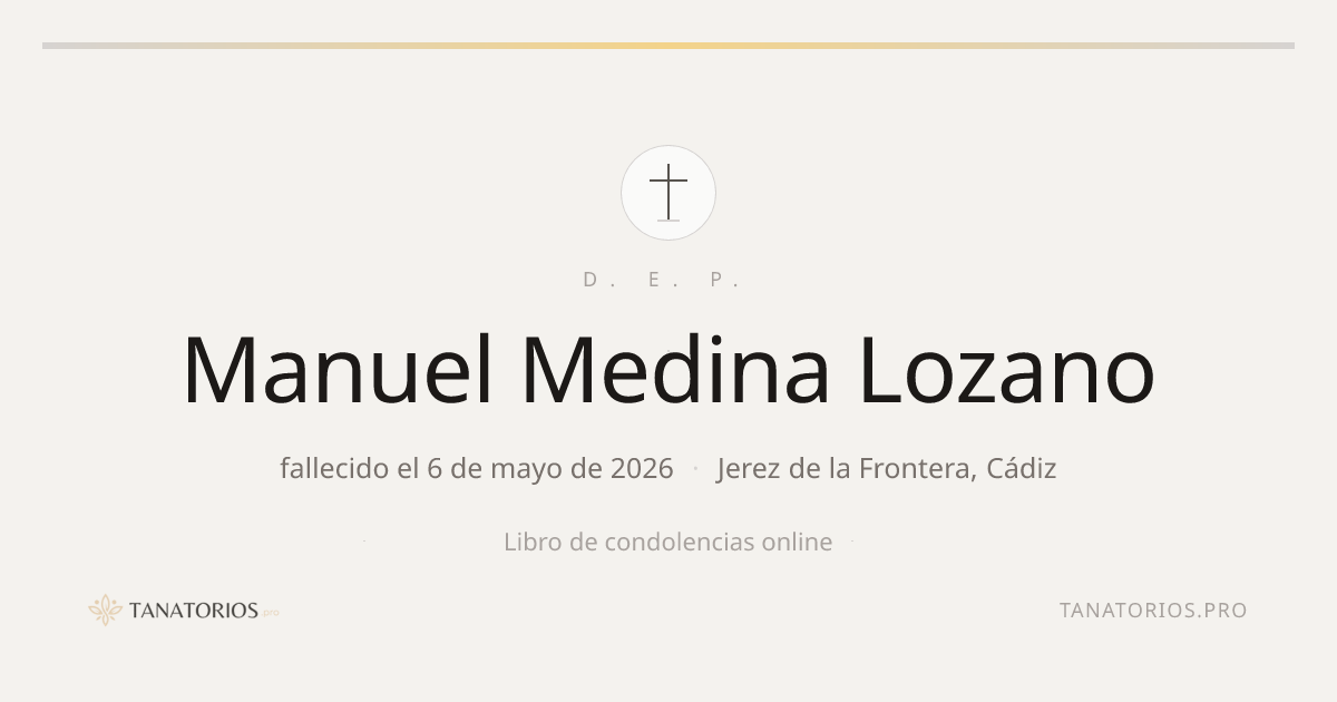 Memorial de Manuel Medina Lozano