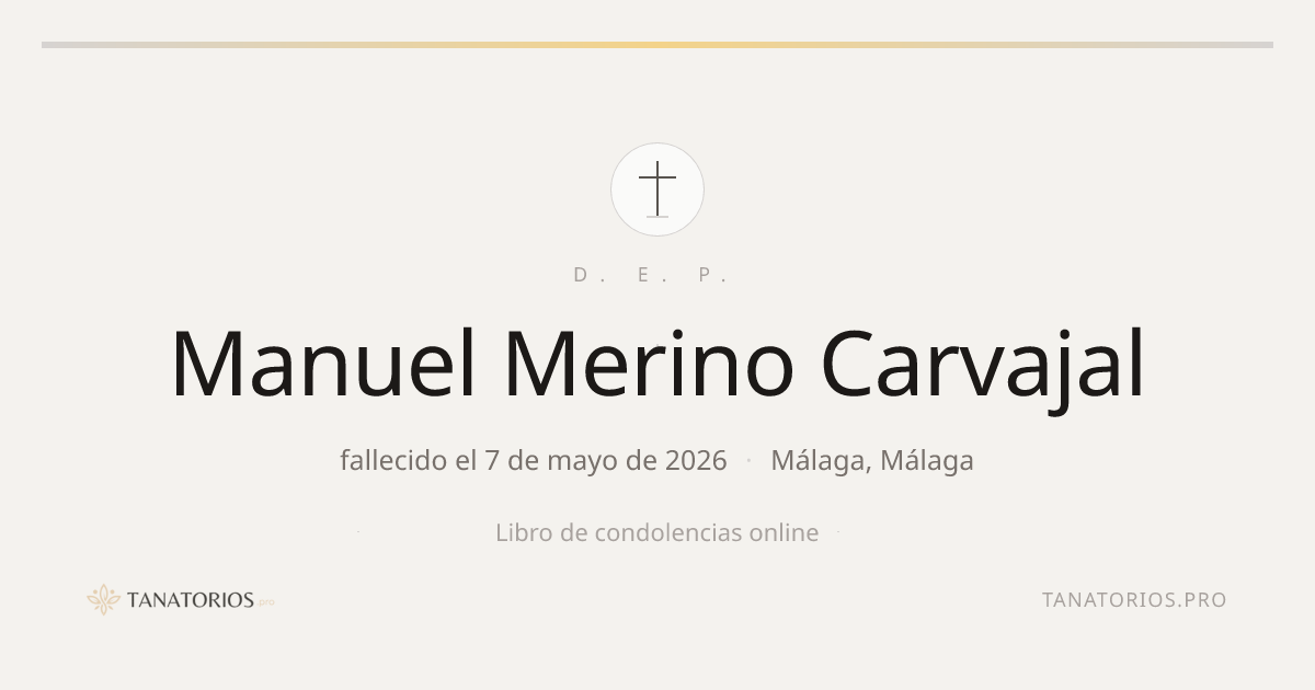 Memorial de Manuel Merino Carvajal