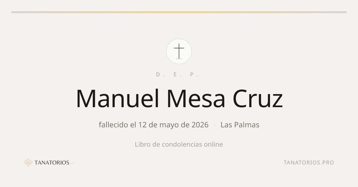 Memorial de Manuel Mesa Cruz