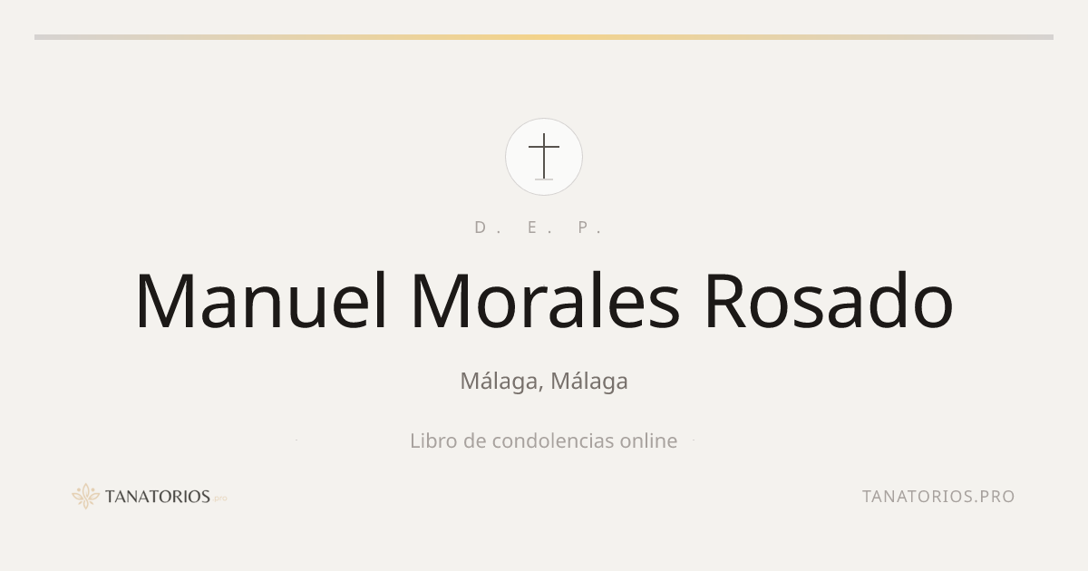 Memorial de Manuel Morales Rosado