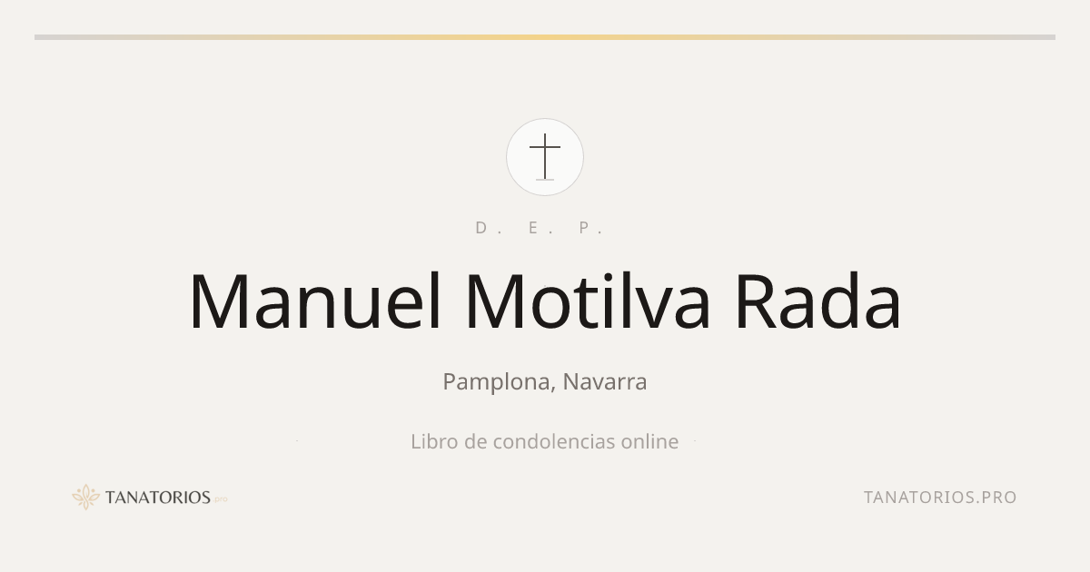 Memorial de Manuel  Motilva Rada