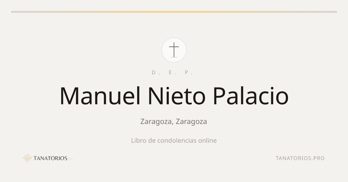 Memorial de Manuel Nieto Palacio