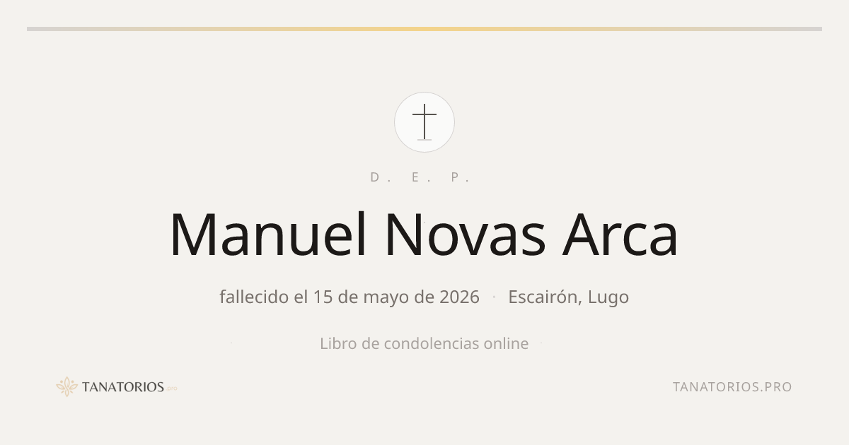 Memorial de Manuel Novas Arca