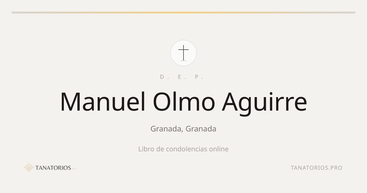 Memorial de Manuel Olmo Aguirre