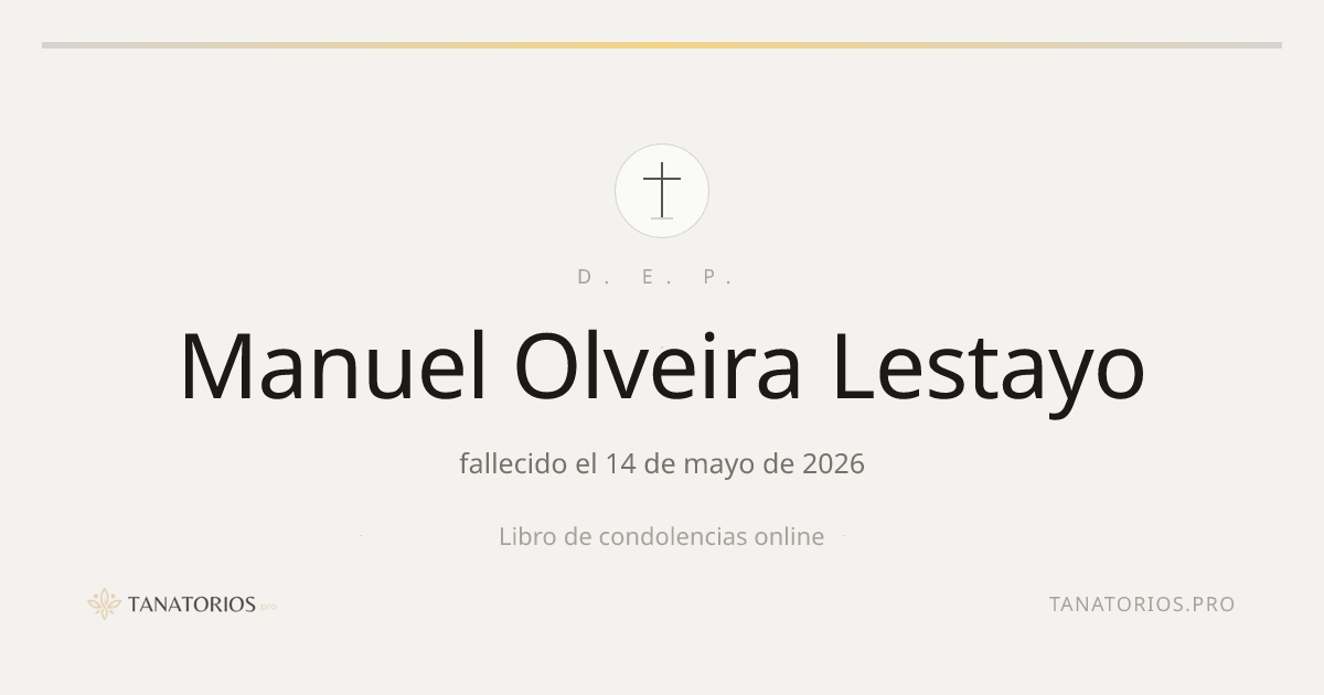 Memorial de Manuel Olveira Lestayo