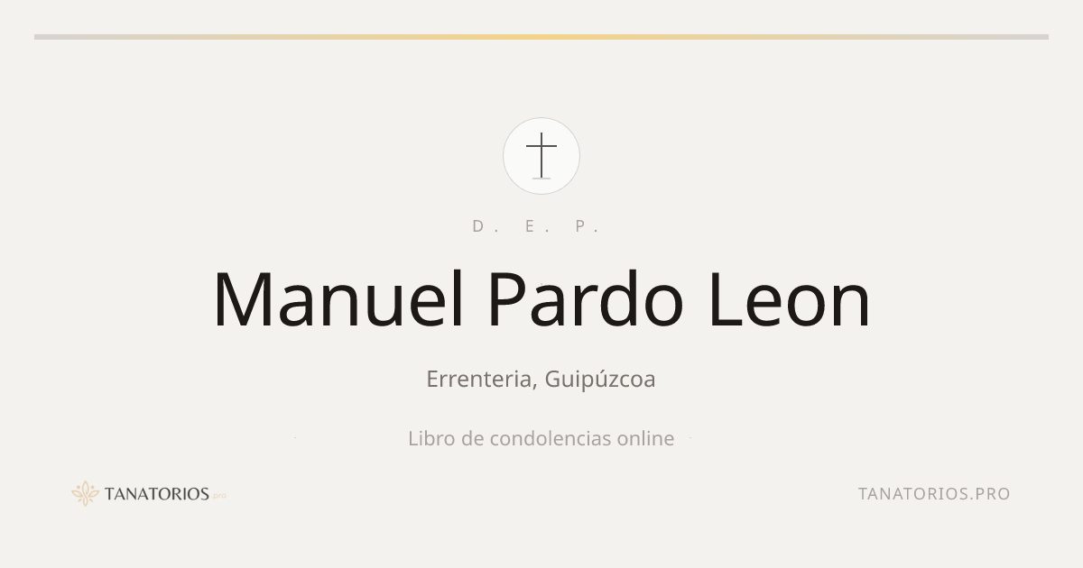 Memorial de Manuel Pardo Leon