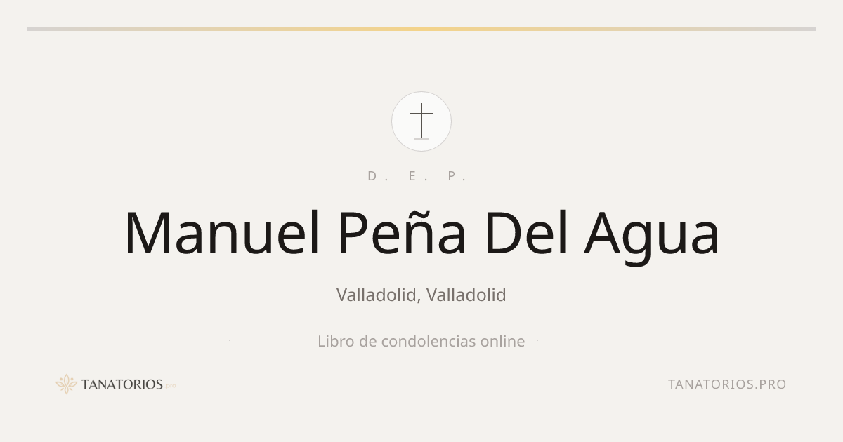 Memorial de Manuel Peña Del Agua