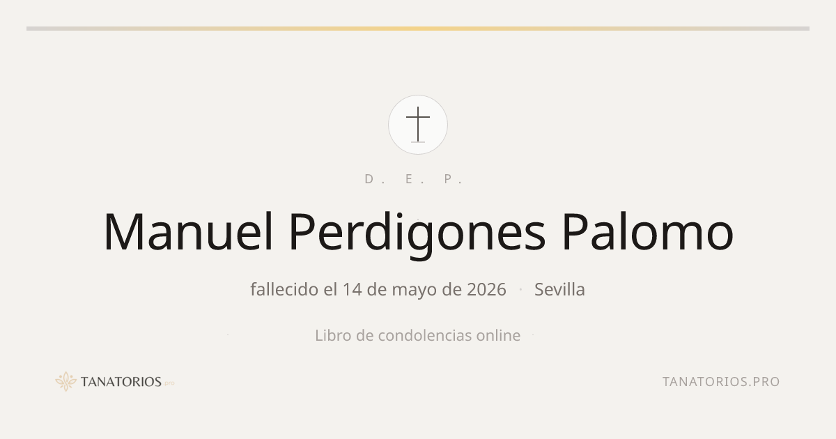 Memorial de Manuel Perdigones Palomo