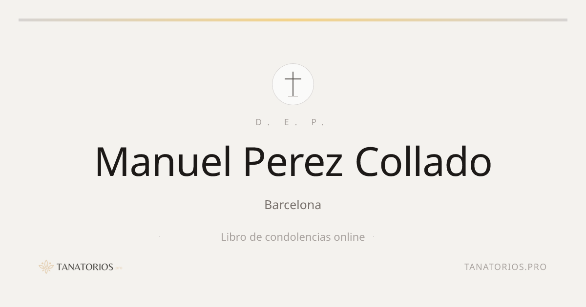Memorial de Manuel Perez Collado