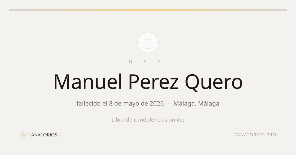 Memorial de Manuel Perez Quero