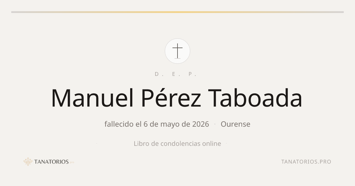 Memorial de Manuel Pérez Taboada