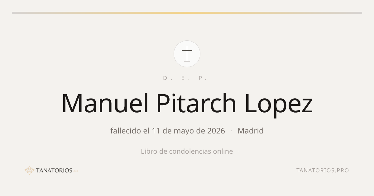 Memorial de Manuel Pitarch Lopez