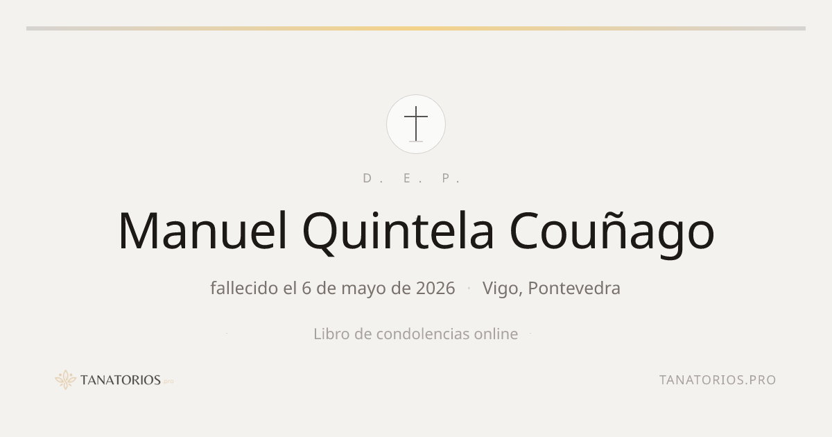Memorial de Manuel Quintela Couñago
