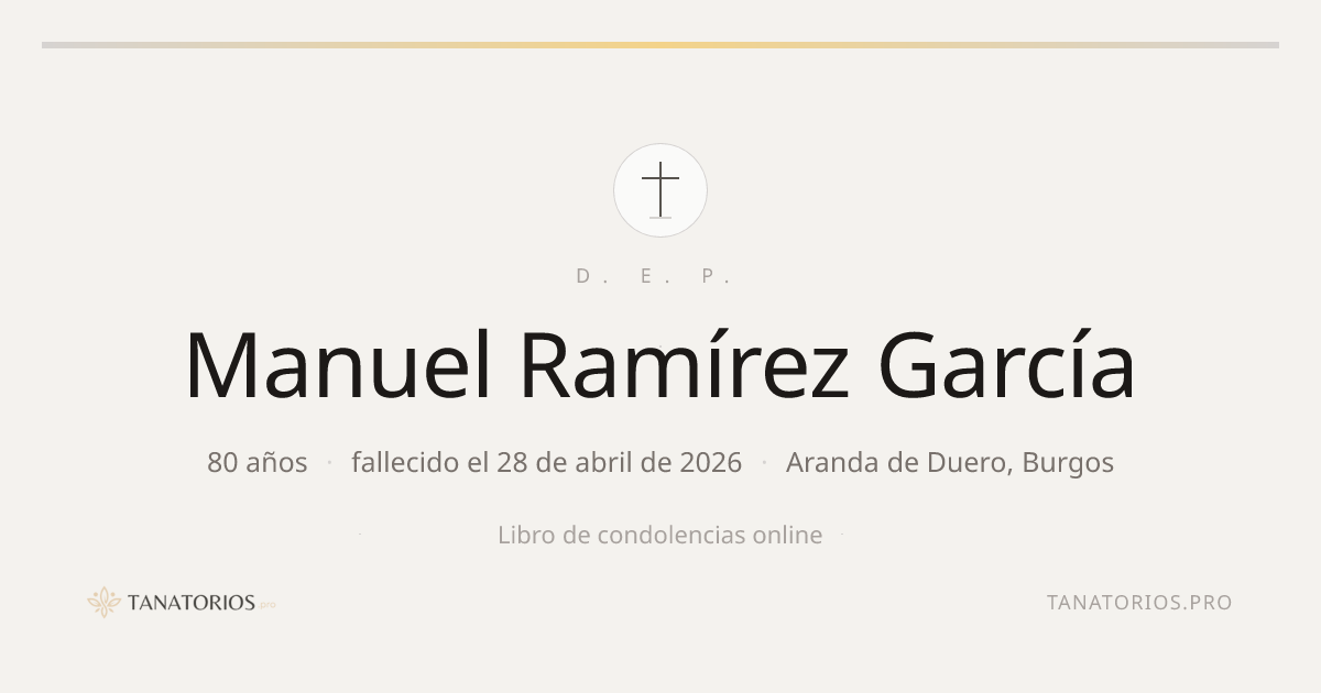 Memorial de Manuel Ramírez García
