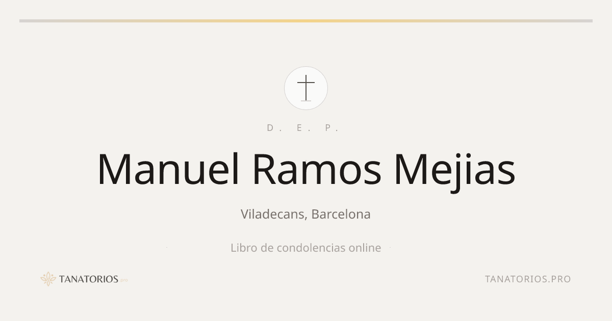Memorial de Manuel Ramos Mejias