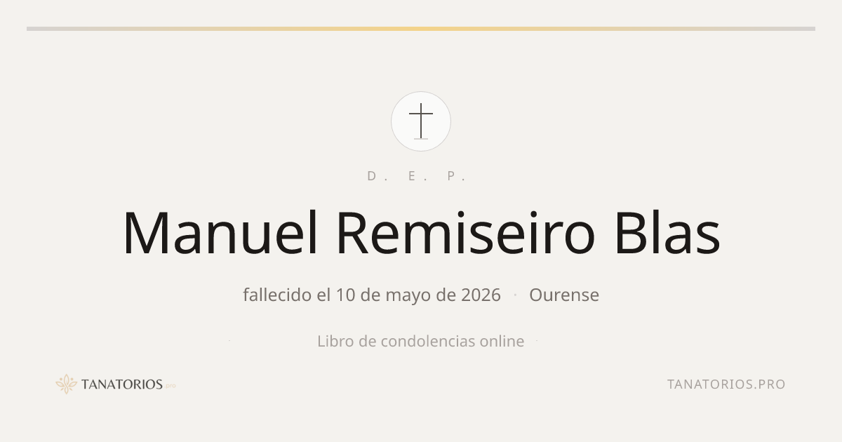 Memorial de Manuel Remiseiro Blas