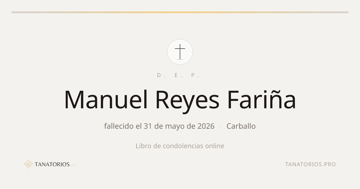 Memorial de Manuel Reyes Fariña