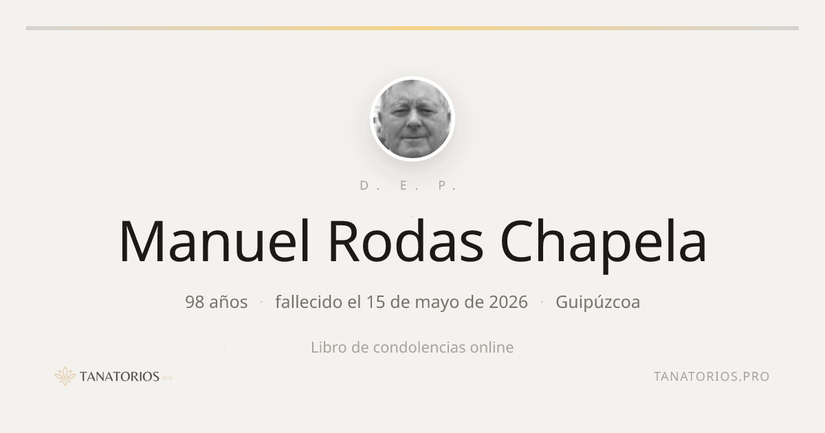 Memorial de Manuel Rodas Chapela