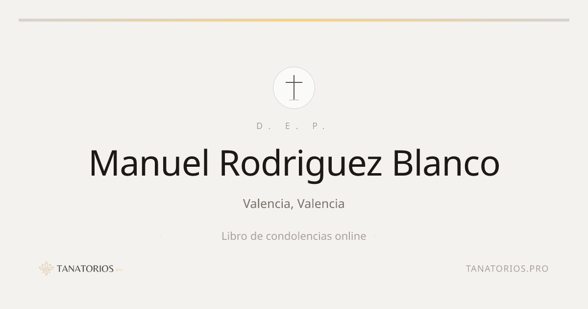 Memorial de Manuel Rodriguez Blanco