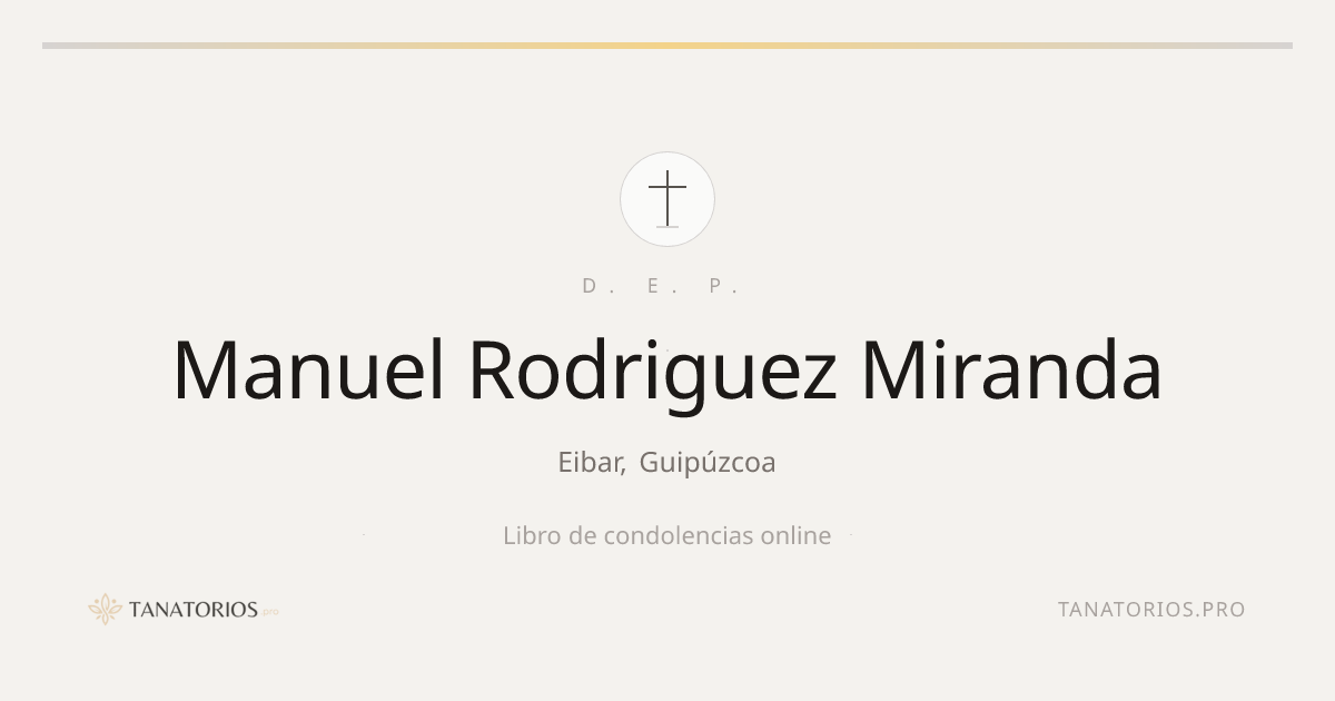 Memorial de Manuel Rodriguez Miranda