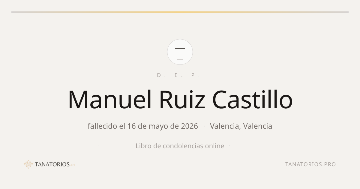 Memorial de Manuel Ruiz Castillo