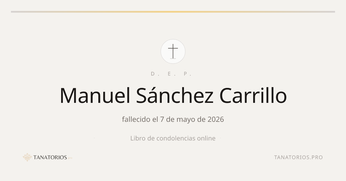 Memorial de Manuel Sánchez Carrillo