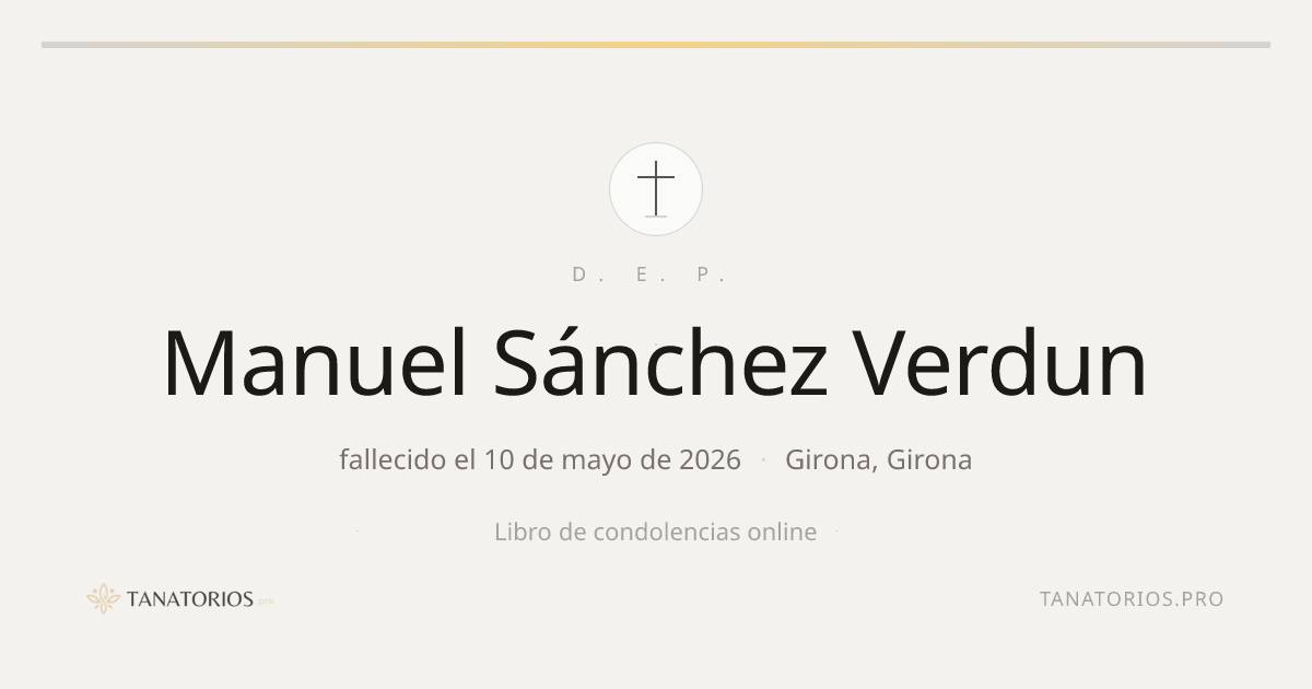 Memorial de Manuel Sánchez Verdun